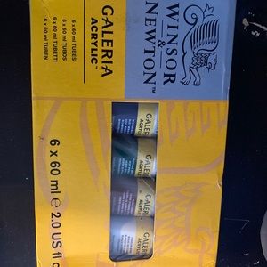 Winsor and Newton acrylic paints